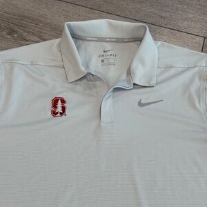 Nike Golf Polo Mens Medium Stanford Cardinal Pac-12 Dri-FIT Preppy Athletic